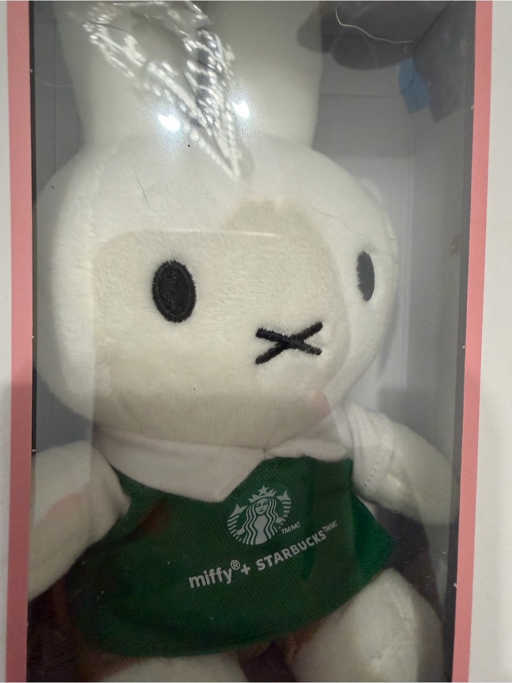 Starbucks Miffy Plush Bunny in White with Green Apron